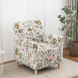 Buenanir Accent Chair Covers with Arms Stretch Mid Century Modern Accent Chair Slipcovers 1-Piece Printed Banquet Arm Chair Cover Couch Sofa Covers Protector for Living Room Office Hotel #2