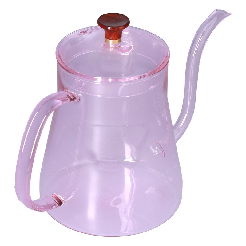Coffee Kettle Glass Coffee Pot 600ML Coffee Drip Kettle Long