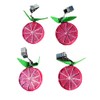 Set of 4 Decorative Tablecloth Weights with Clips - Citrus