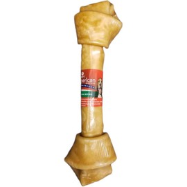 Pet Factory American Beefhide 12" Knotted Bone Dog Chew Treat - Chicken Flavor, 1 Count/1 Pack