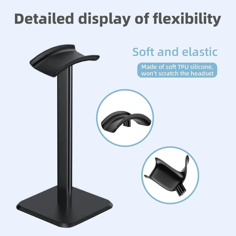 Soporte para audífonos BEIFAN 2509-1 Gamer Negro Plástico 10x20x10cm
