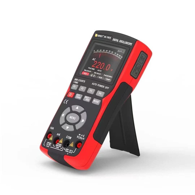 Handheld Oscilloscope, 9999 Counts Digital Multimeter, 3-in-1 Universal Tester, 10MHz