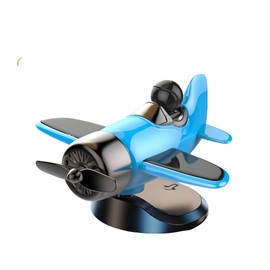 X JIAYOSEE A solar-powered, quiet-rotation car ornament relieves fatigue, boosts alertness, and adds driving fun. Suitable for all cars, offices, and homes. Perfect for any sunny spot. (blue)