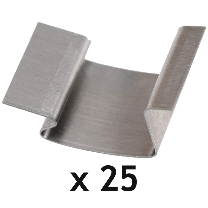 SPARES2GO Greenhouse Glass Sprung G Clips (Pack of 25)