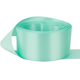 Mint Green Satin Ribbon - 38mm Wide - 5 Meter - .for Gifts Wrap, Events, Crafts, Cloths, Party, Sewing, Cars, Floral, Bows, Decoration