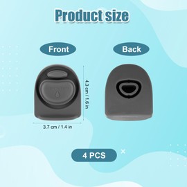 4pcs Replacement Stopper for Owala FreeSip 24/32oz, BPA Free Water Bottle Top Lid Gasket Parts for Sip Tumbler 16/19/24/32/40oz Seal Spout Cap Mouth Silicone Rubber Bottle Gasket Plug Accessories