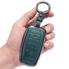 LJMTBKAN for Ford Key Fob Cover,Aluminum Leather Key Case Compatible