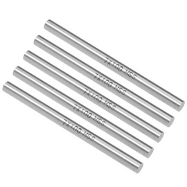 sourcing map Round Steel Rod 7 mm HSS Lathe Bar Material Tool 100 mm Long for Shaft Gear Drilling Machines Drill Turning Miniature Axis Cylinder Pin Pack of 5