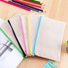 DIY Blank Fabric Pencil Case, 8 Pieces Fabric Bag Zipper