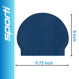Sporti Latex Swim Cap (Dark Navy)