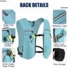 ONETOALL Running Vest Women 6L, Reflective Hydration Backpack Mens, Lightweight