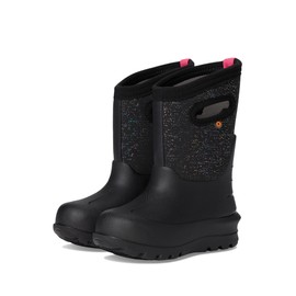 BOGS Neo-Classic Metallic Fleck (Toddler/Little Big Kid) Rain Boot, Black Multi, 6 US Unisex