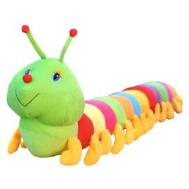 SAFIGLE Caterpillar Doll Toy Caterpillar Dog Toy Stuffed Caterpillar Doll Stuffed Animals Doll Caterpillar Plush Toys Kids Caterpillar Doll Kids Toys Pp Cotton Comfortable Child Big Pillow
