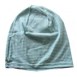 Edge City 000334-0000 Organic Cotton Knit Cap, Perfect for Hot Summers, Made in Japan, 17/Blue 2: Border