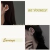 YienDoo Gothic Snake Ear Cuff Wrap Earring Silver Animals Crawler