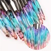 Makeup Brushes Set Crystal Handle - 10pcs Colorful Diamond Cosmetic