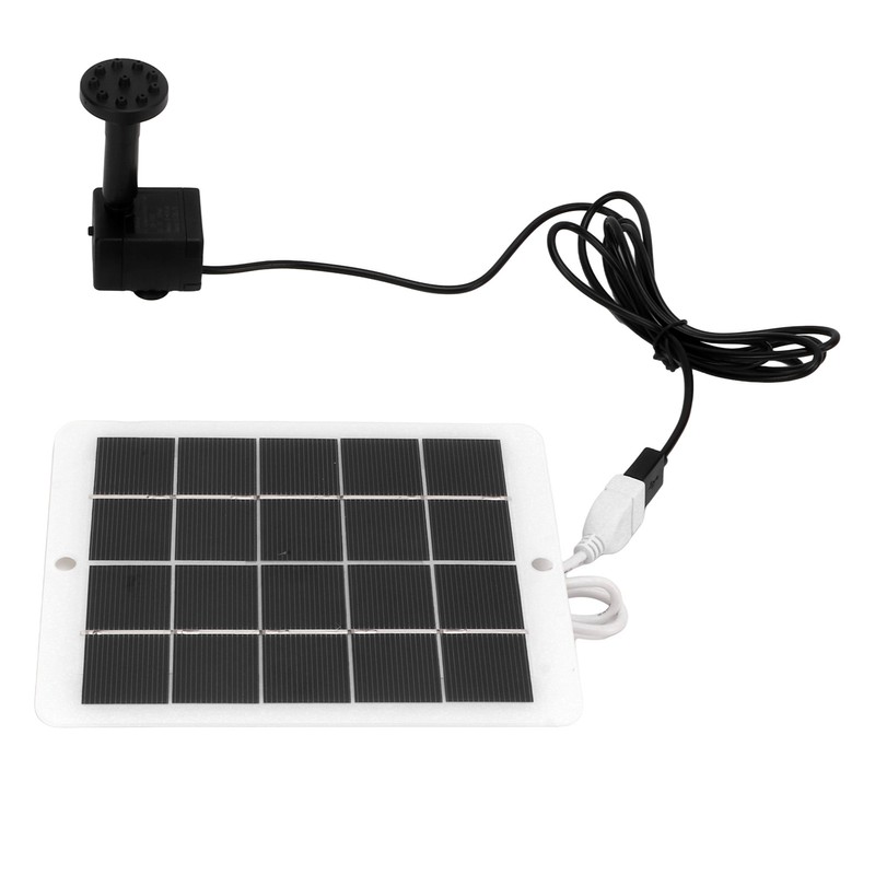 3W 5V Solar Water Fountain Pump 120L/H Landscape Garden Solar