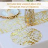 20 pieces of golden placemats, round gold foil placemats, shiny