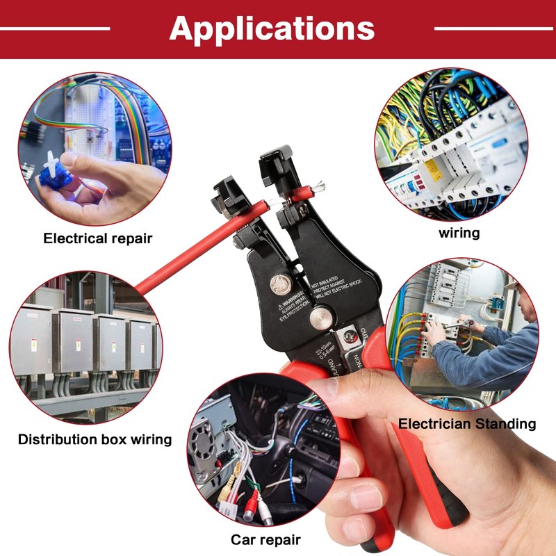 DEWIN Wire Stripper, Multifunctional Photovoltaic Solar Wire Stripper Crimping Pliers