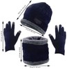 3-Piece Winter Knit Set, Beanie Hat, Neck Warmer and Gloves,