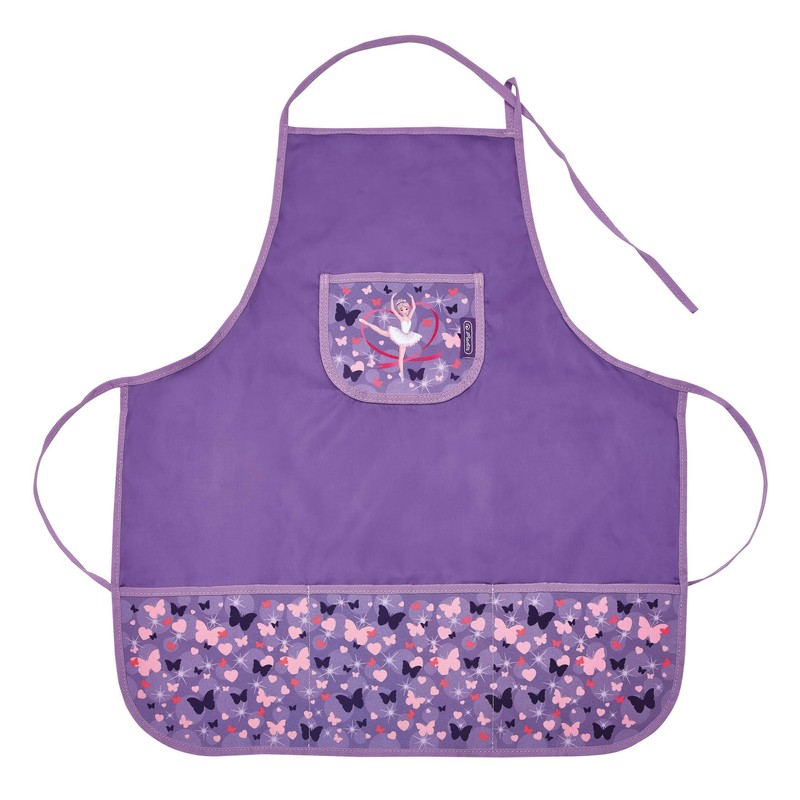 herlitz 50033195 Work Apron Assorted Designs, multicoloured, Girls