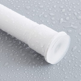 RYB HOME 1" White Curtain Rods Rustproof No Drill Tension Curtain Rod Length 80 to 120 Inch Heavy Duty for Living Room Divider Bedroom Dining Outdoor Patio Swimming Pool Porch, Matte White