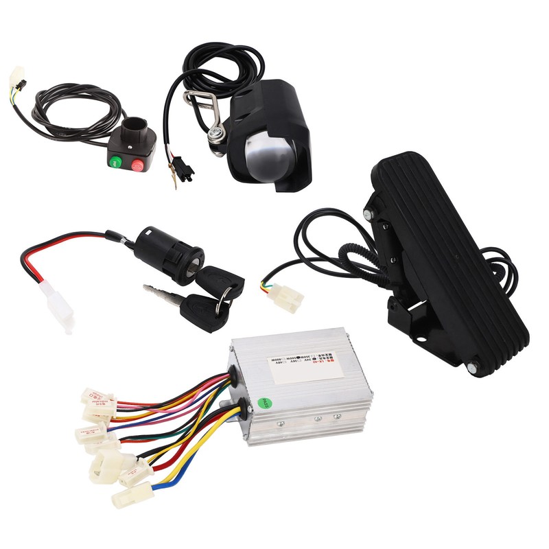 24V 500W Brushed Controller Foot Pedal Front Lamp Lamp Switch