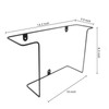 Modern Metal Vinyl Record Wall Mount Shelf (2 Pack), Matte