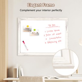 DOLLAR BOSS Magnetic Whiteboard, 24" x 18" Vintage White