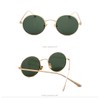 WDZAYXC Retro Round Metal Frame Sunglasses for Men and Women,