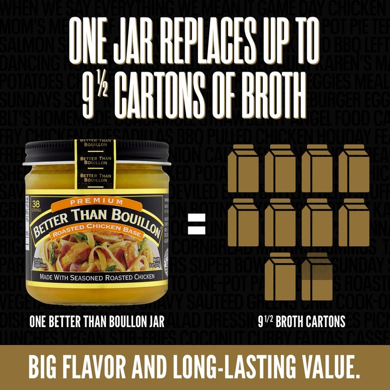 Better Than Bouillon Premium Roasted Chicken Base, Made with Seasoned