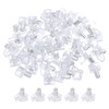 sourcing map 100Pcs 5mm Shelf Support Peg, Clear Plastic Shelf
