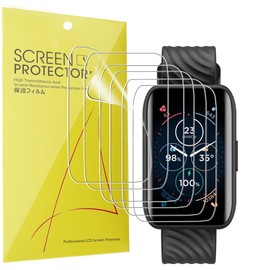 Lamshaw Compatible for Moto 40 Smartwatch Screen Protector, [6 Pack] Full Coverage TPU Clear Film Compatible for Moto 40 Smartwatch (6 Pack)