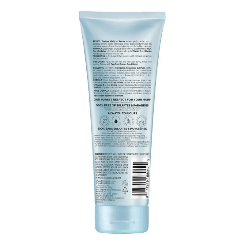 Shampoo Clarify & Restore L'Oréal Paris Ever Pure, 200 ml