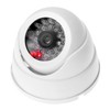 QWORK® 2 x dummy dome camera with LED, fake camera