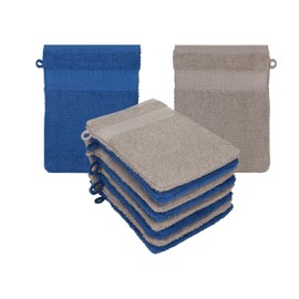 Betz Palermo Terry Cloth Wash Mitts 100% Cotton Wash Cloth Set Size 16 x 21 cm Blue Stone Pack of 10