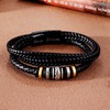 To My Son/Grandson Bracelets from Mom/Grandma Braided Leather Bracelet for