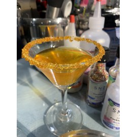 Snowy River Orange Cocktail Rimmer - Kosher Certified Natural Orange Colored Cocktail Sugar (5lb)