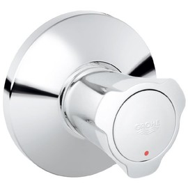 Grohe 19807001 Costa Overmount Stop Valve with Marking Red/Chrome