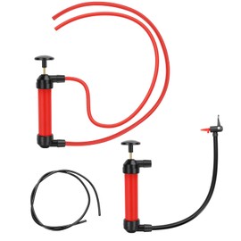 2 Pack Siphon Pump, HandHeld Water Transfer Pump, Manual Water Pump, Fuel Transfer Hand Pump Kit for Fuel Water Gas Fish Tank