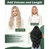 Ugeat Blonde Weft Hair Extensions Human Hair Bleach Blonde Highlighted