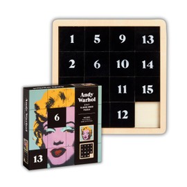 Andy Warhol Marilyn 2-In-1 Sliding Wood Puzzle