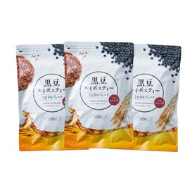 Tea Life Black Bean Rooibos Tea Blend, 100 Pieces (Non-Caffeinated Tea Bags), Set of 3 Bags