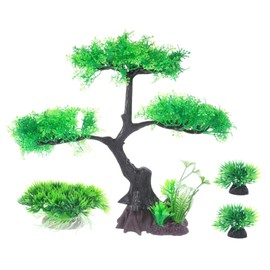 COLLBATH Freshwater Aquarium Plants Fish Tank Artificial Plants Set Realistic Plastic Aquarium Decorations