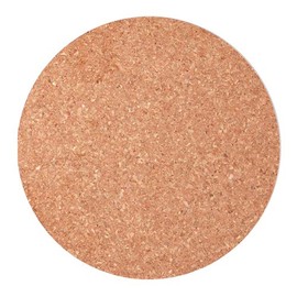 Good-L Cork Coasters Round (W Polished) (Diameter 3.5 inches (90 mm), Thickness 0.1 inches (3.5 mm), Pack of 30