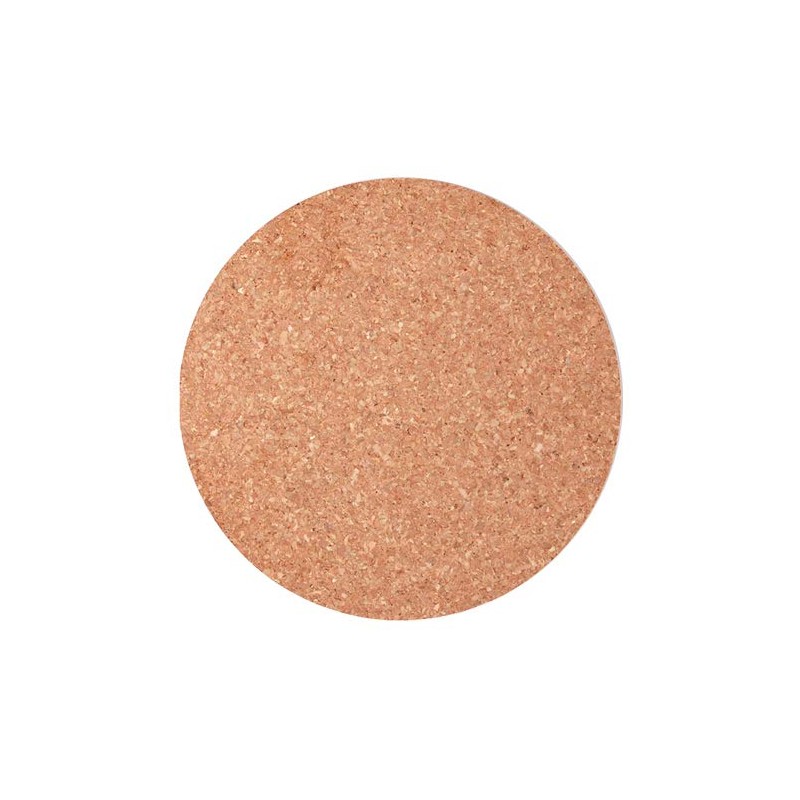 Good-L Cork Coasters Round (W Polished) (Diameter 3.5 inches (90