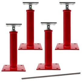 OPERMAXER House Jacks for Leveling Crawlspace, 11" -16" Height Range，9920 lbs to 6860 lbs Height Capacity (Each)，Floor Jacks Joist Beam Brace for Cellar Ceiling,4 Pack