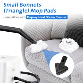 Pads Fit for Dupray Handheld Steam Cleaner: Small Bonnets Compatible with Dupray Triangular Brush Tool - Washable and Reusable Handheld Steamer Cloth Accessories (8 Packs)