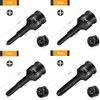 4pcs Bit Socket, 3/8 Inch Cross Screwdriver Bit for IMPACT