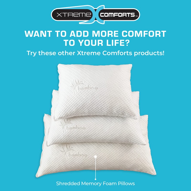 Xtreme Comforts 2-Pack Memory Foam Pillows Made in The USA